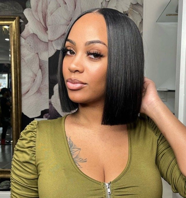 BLACK ASIAN RAW HAIR STRAIGHT BOB