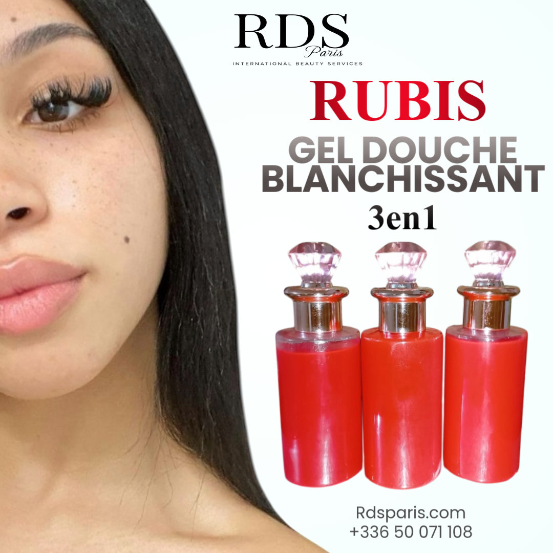 RUBIS GEL DOUCHE BLANCHISSANT 3en1